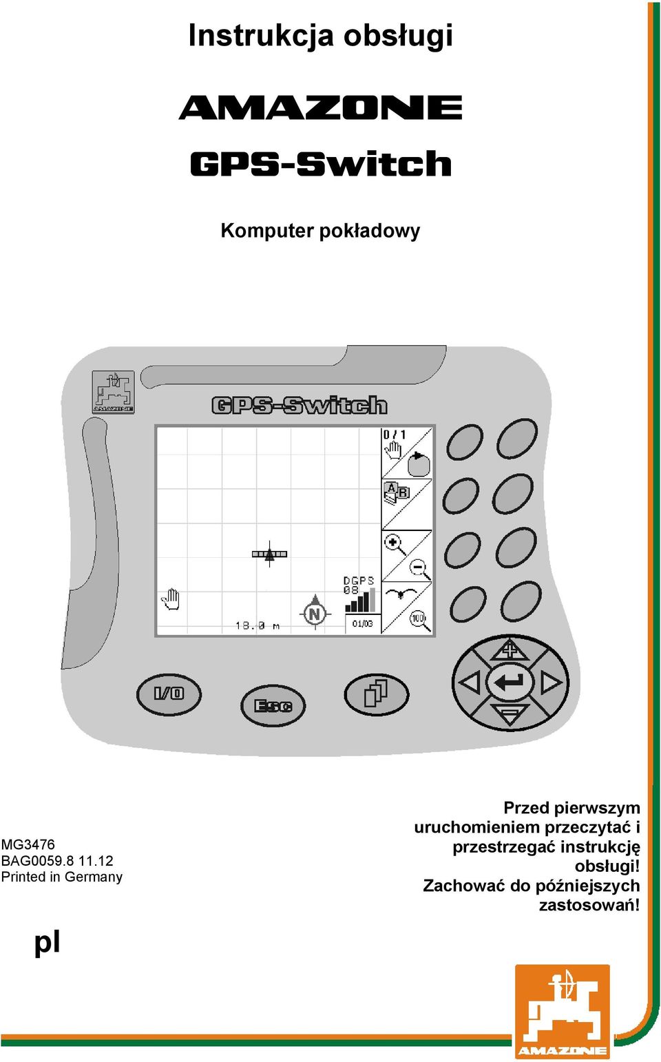 12 Printed in Germany pl Przed pierwszym