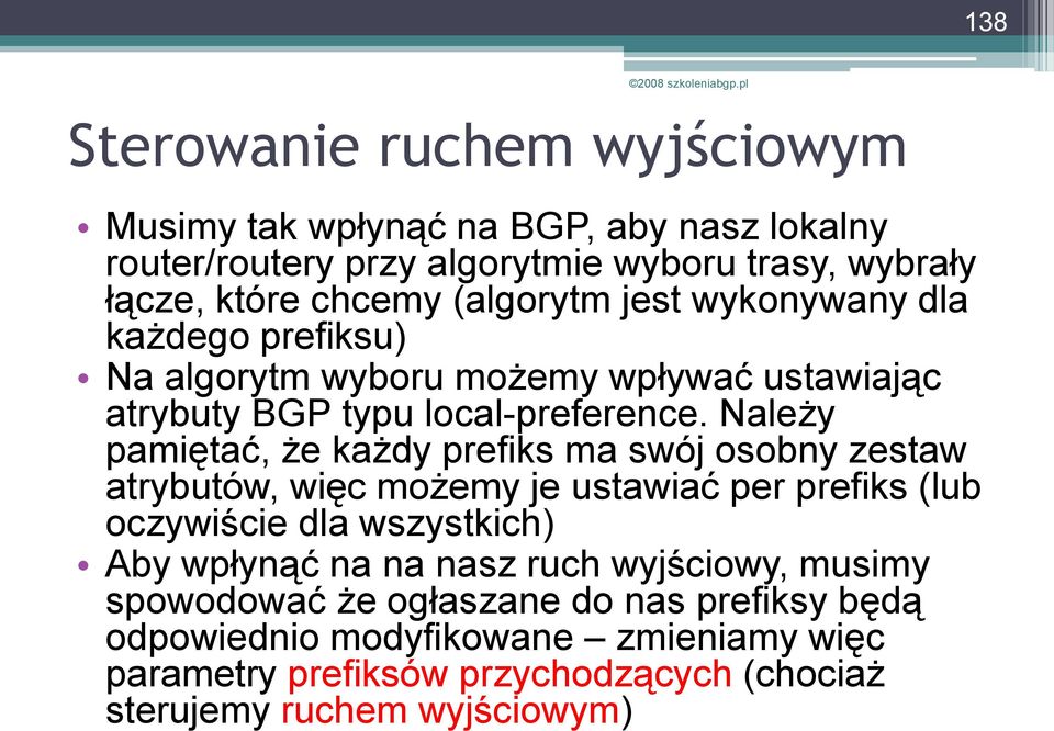 Należy pamiętać, że każdy prefiks ma swój osobny zestaw atrybutów, więc możemy je ustawiać per prefiks (lub oczywiście dla wszystkich) Aby wpłynąć na na