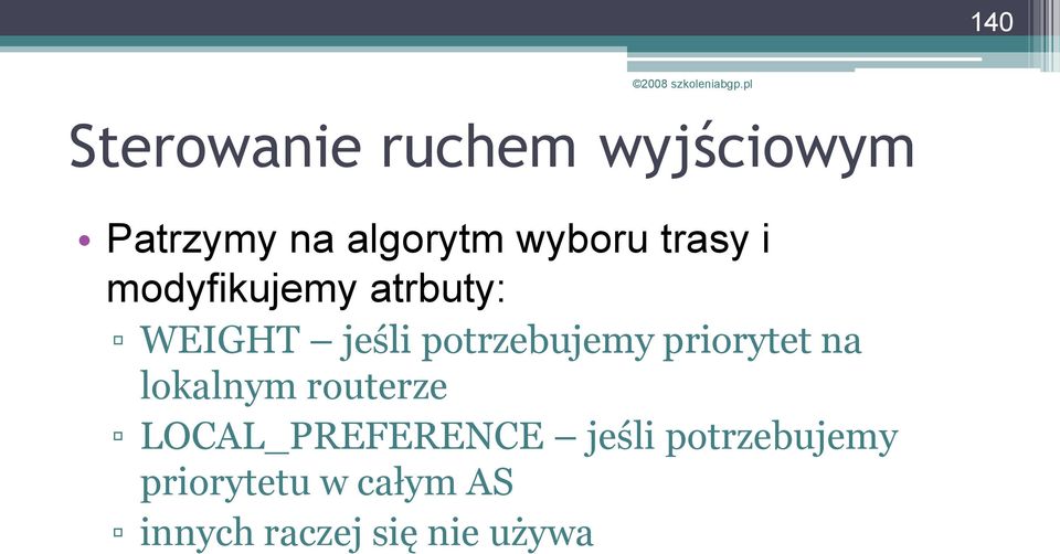 potrzebujemy priorytet na lokalnym routerze