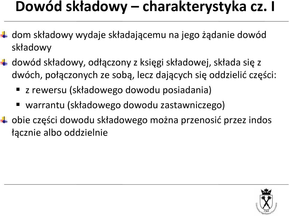 księgi składowej, składa sięz dwóch, połączonych ze sobą, lecz dających się oddzielić części: z