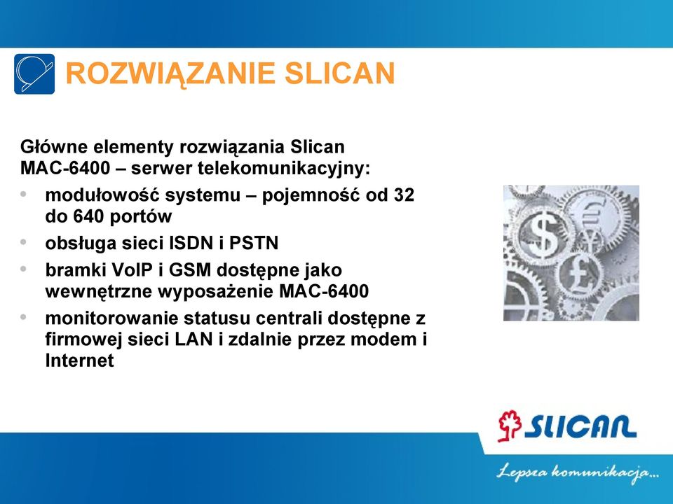 bramki VoIP i GSM dostępne jako wewnętrzne wyposażenie MAC-6400