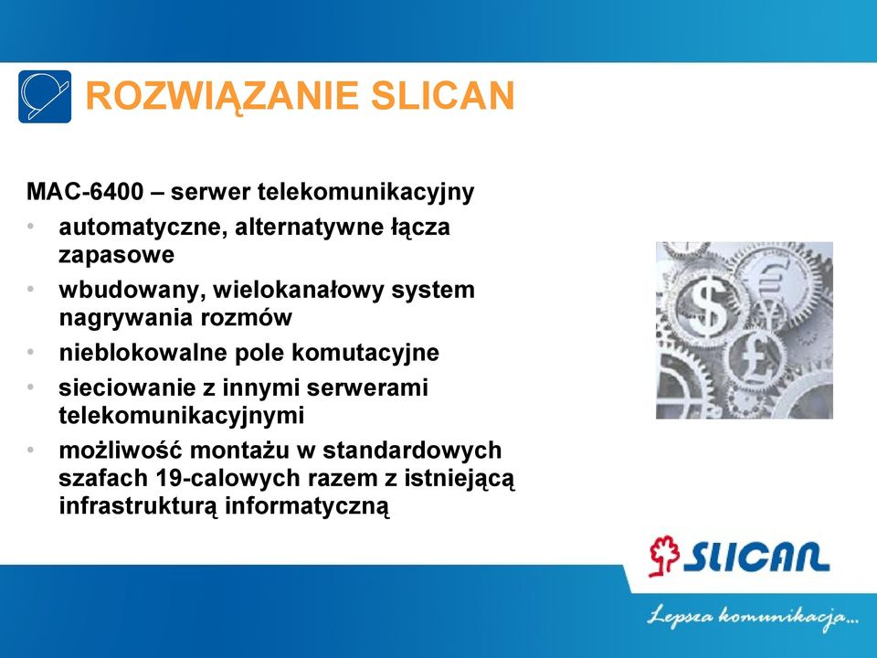komutacyjne sieciowanie z innymi serwerami telekomunikacyjnymi możliwość