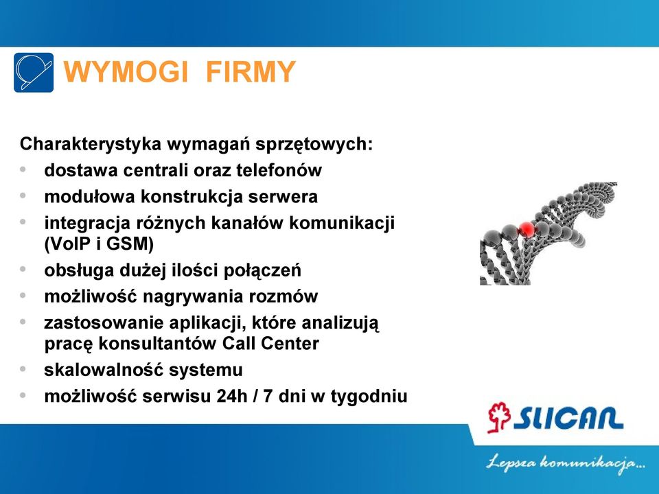 dużej ilości połączeń możliwość nagrywania rozmów zastosowanie aplikacji, które