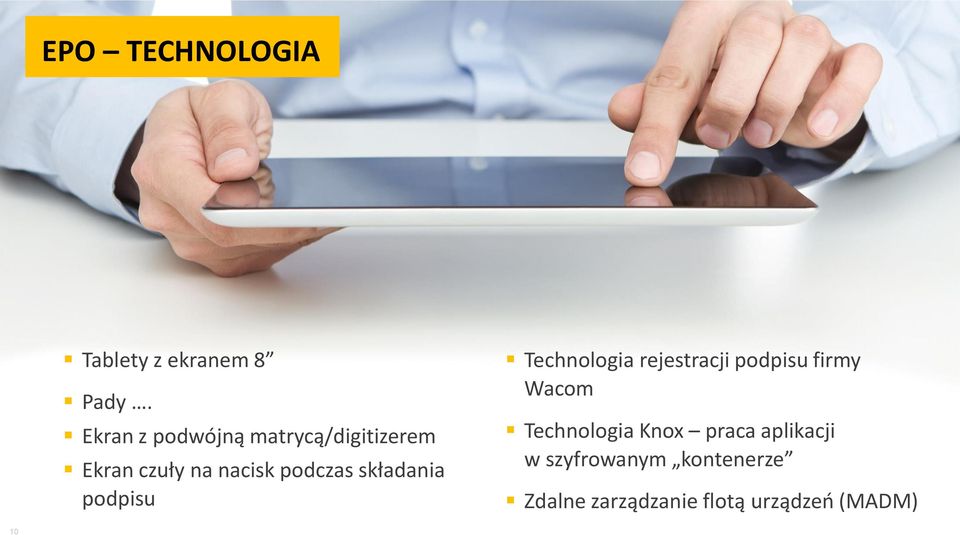 składania podpisu Technologia rejestracji podpisu firmy Wacom
