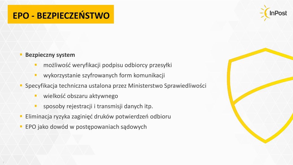 Ministerstwo Sprawiedliwości wielkość obszaru aktywnego sposoby rejestracji i transmisji