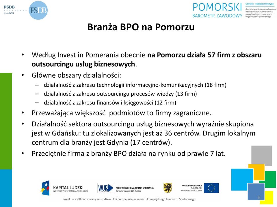 firm) działalność z zakresu finansów i księgowości (12 firm) Przeważająca większość podmiotów to firmy zagraniczne.