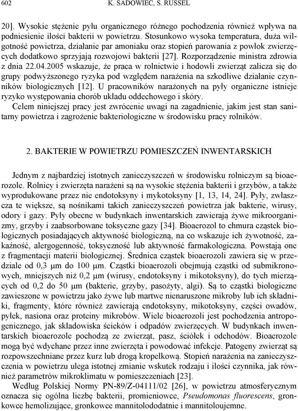 Rozporządzenie ministra zdrowia z dnia 22.04.