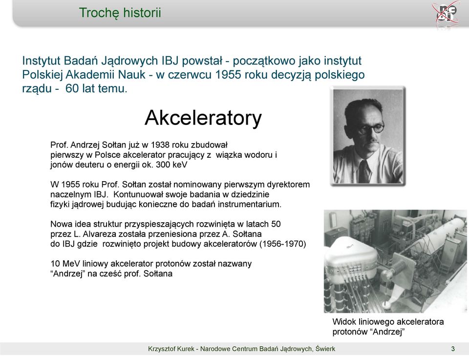 Sołtan został nominowany pierwszym dyrektorem naczelnym IBJ. Kontunuował swoje badania w dziedzinie fizyki jądrowej budując konieczne do badań instrumentarium.