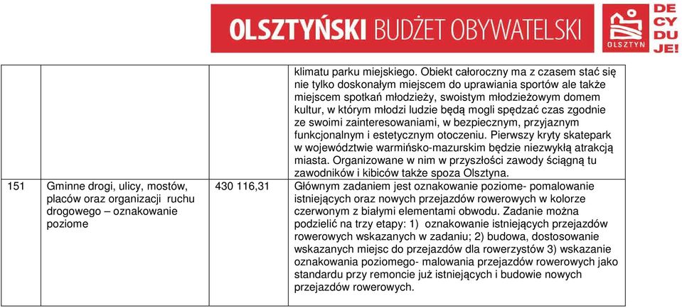 spędzać czas zgodnie ze swoimi zainteresowaniami, w bezpiecznym, przyjaznym funkcjonalnym i estetycznym otoczeniu.