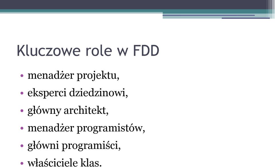 główny architekt, menadżer