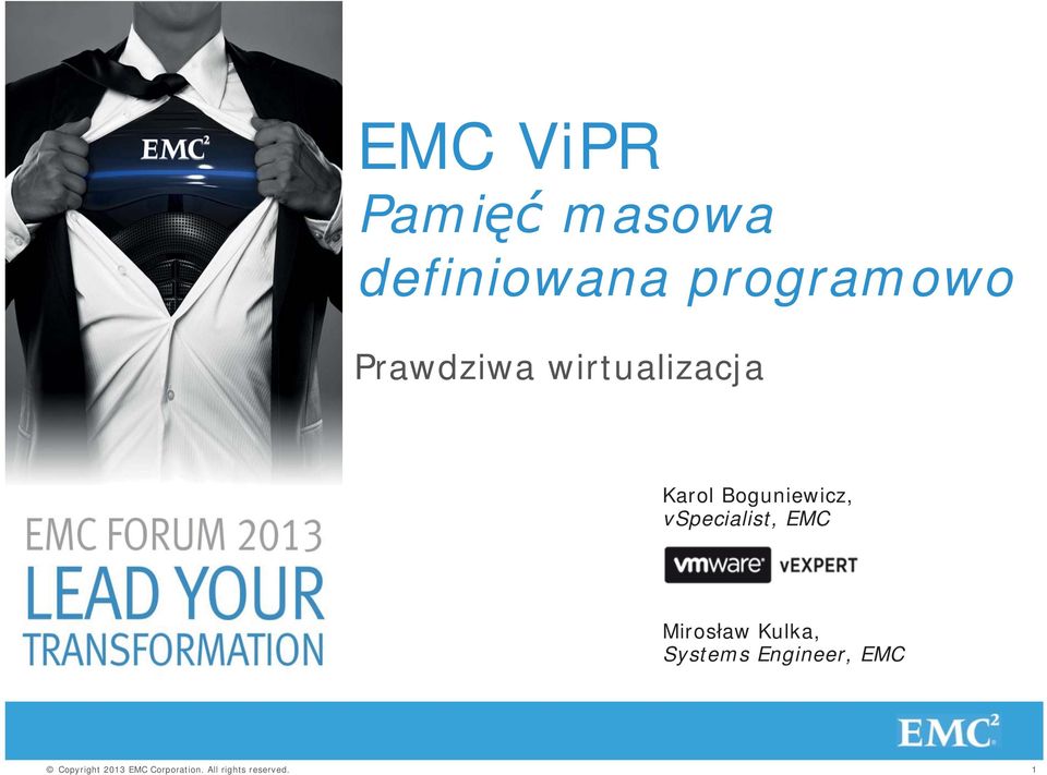 Karol Boguniewicz, vspecialist, EMC