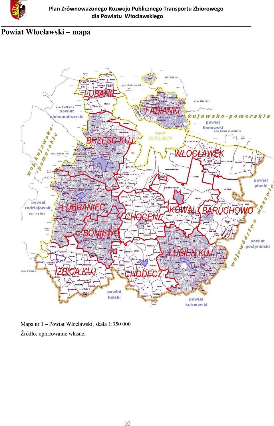 Włocławski, skala 1:350