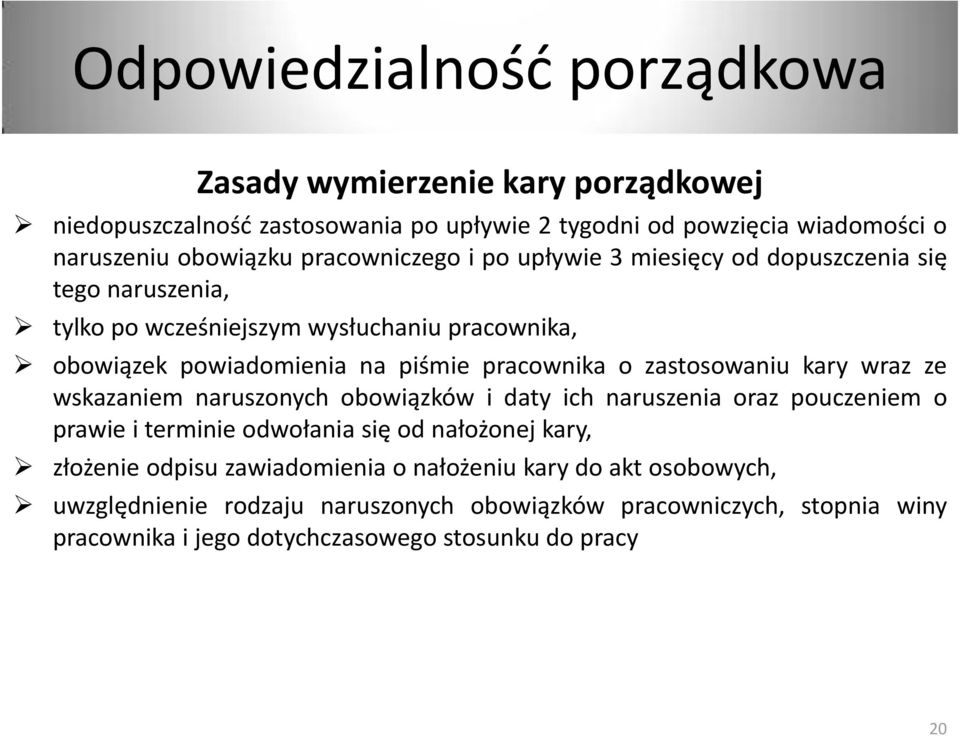 zastosowaniu kary wraz ze wskazaniem naruszonych obowiązków i daty ich naruszenia oraz pouczeniem o prawie i terminie odwołania się od nałożonej kary, złożenie odpisu