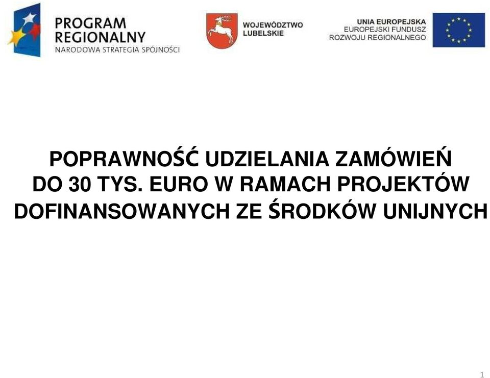 EURO W RAMACH PROJEKTÓW