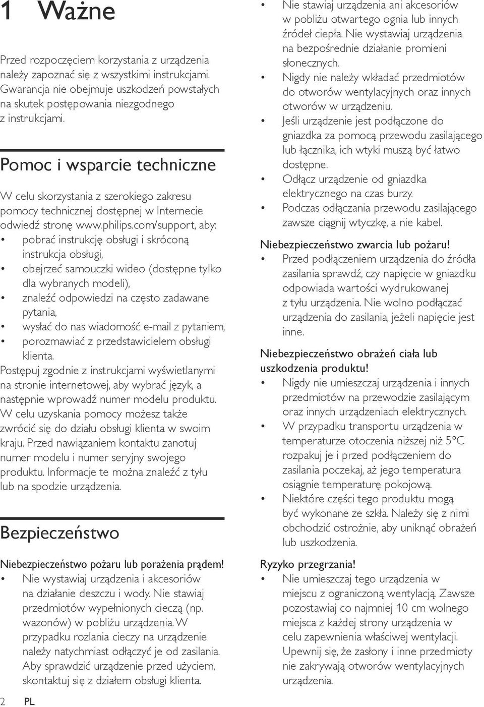 com/support, aby: pobrać instrukcję obsługi i skróconą instrukcja obsługi, obejrzeć samouczki wideo (dostępne tylko dla wybranych modeli), znaleźć odpowiedzi na często zadawane pytania, wysłać do nas