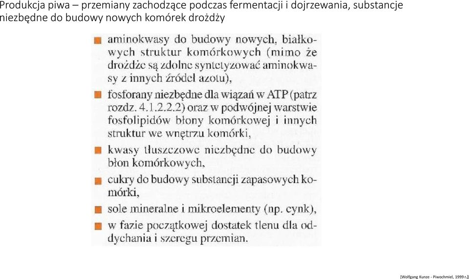 i dojrzewania, substancje