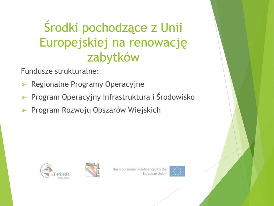 Regionalne Programy Operacyjne Program