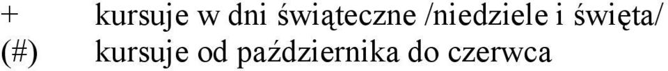 i święta/ (#) kursuje