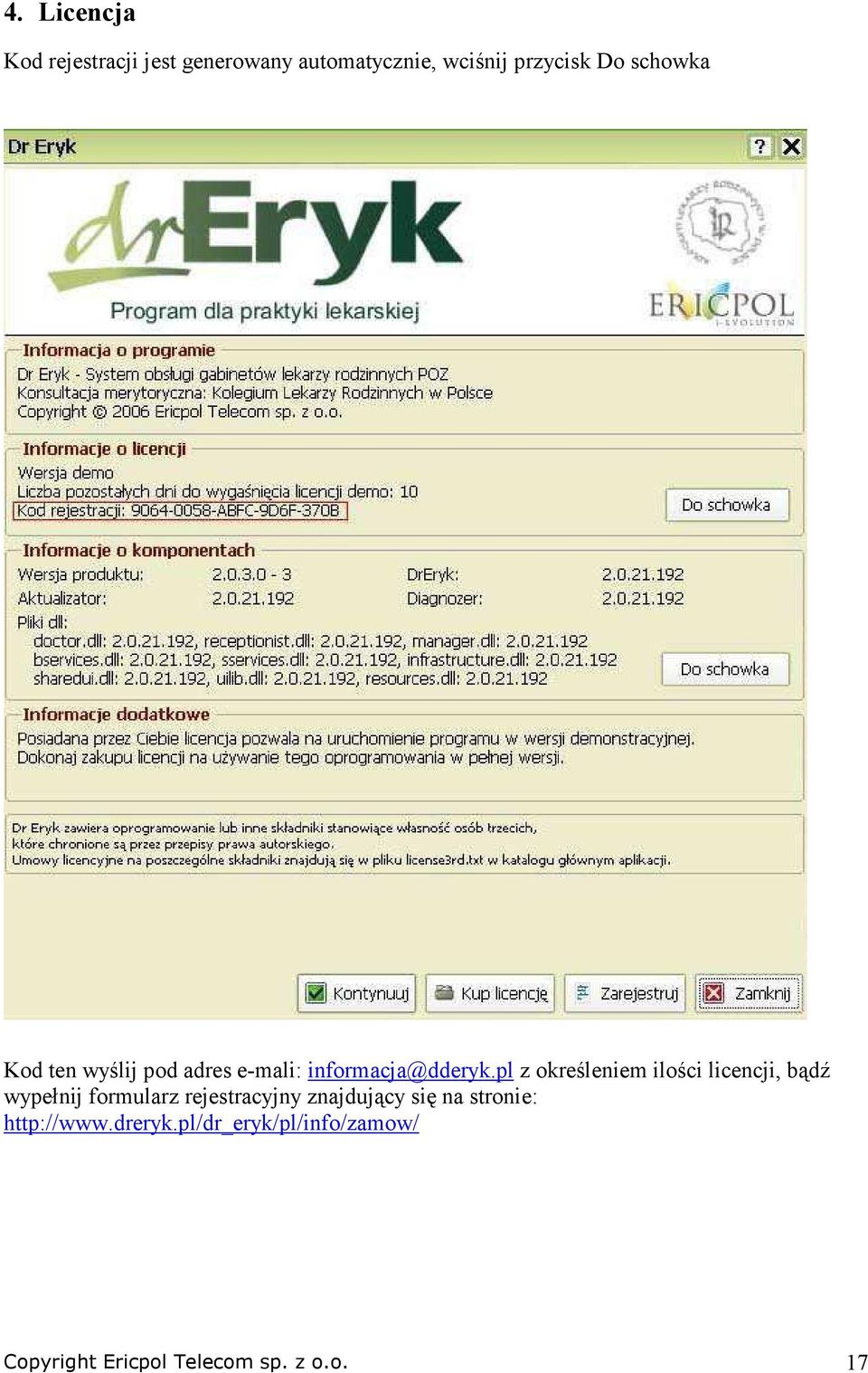 pl z określeniem ilości licencji, bądź wypełnij formularz rejestracyjny