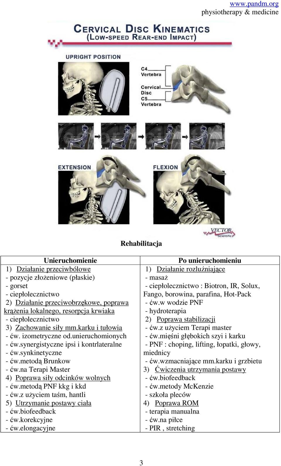 metodą PNF kkg i kkd - ćw.z użyciem taśm, hantli 5) Utrzymanie postawy ciała - ćw.biofeedback - ćw.korekcyjne - ćw.