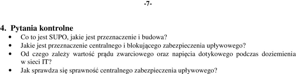 Od czego zależy wartość prądu zwarciowego oraz napięcia dotykowego podczas