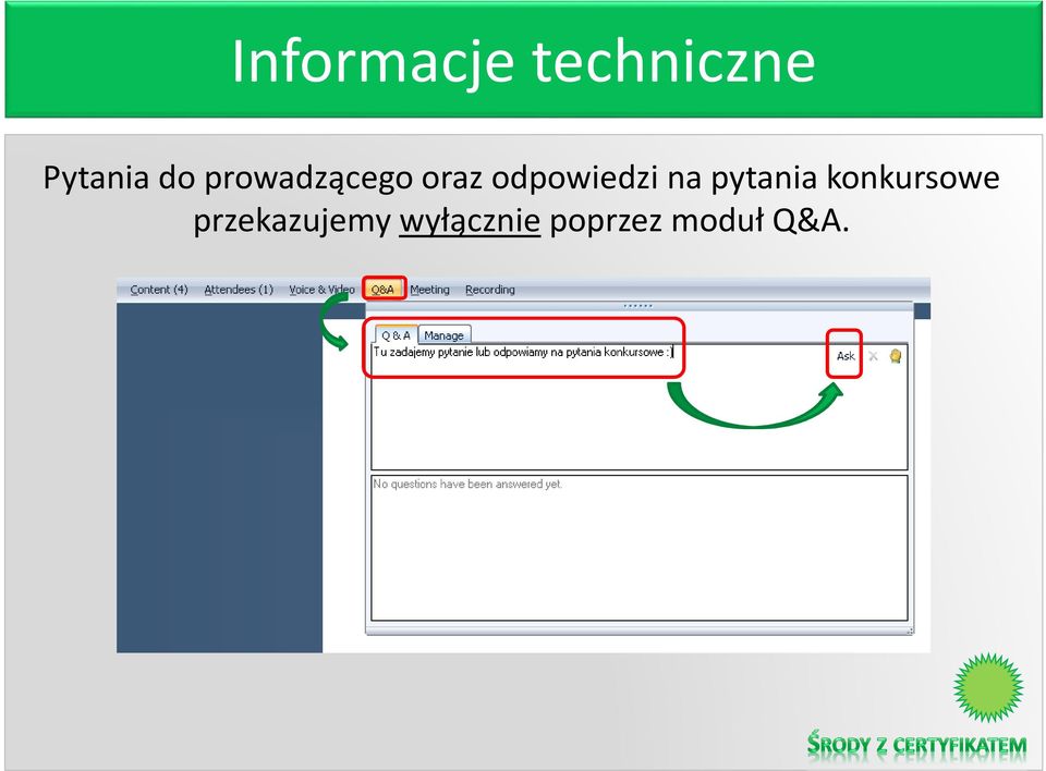 na pytania konkursowe