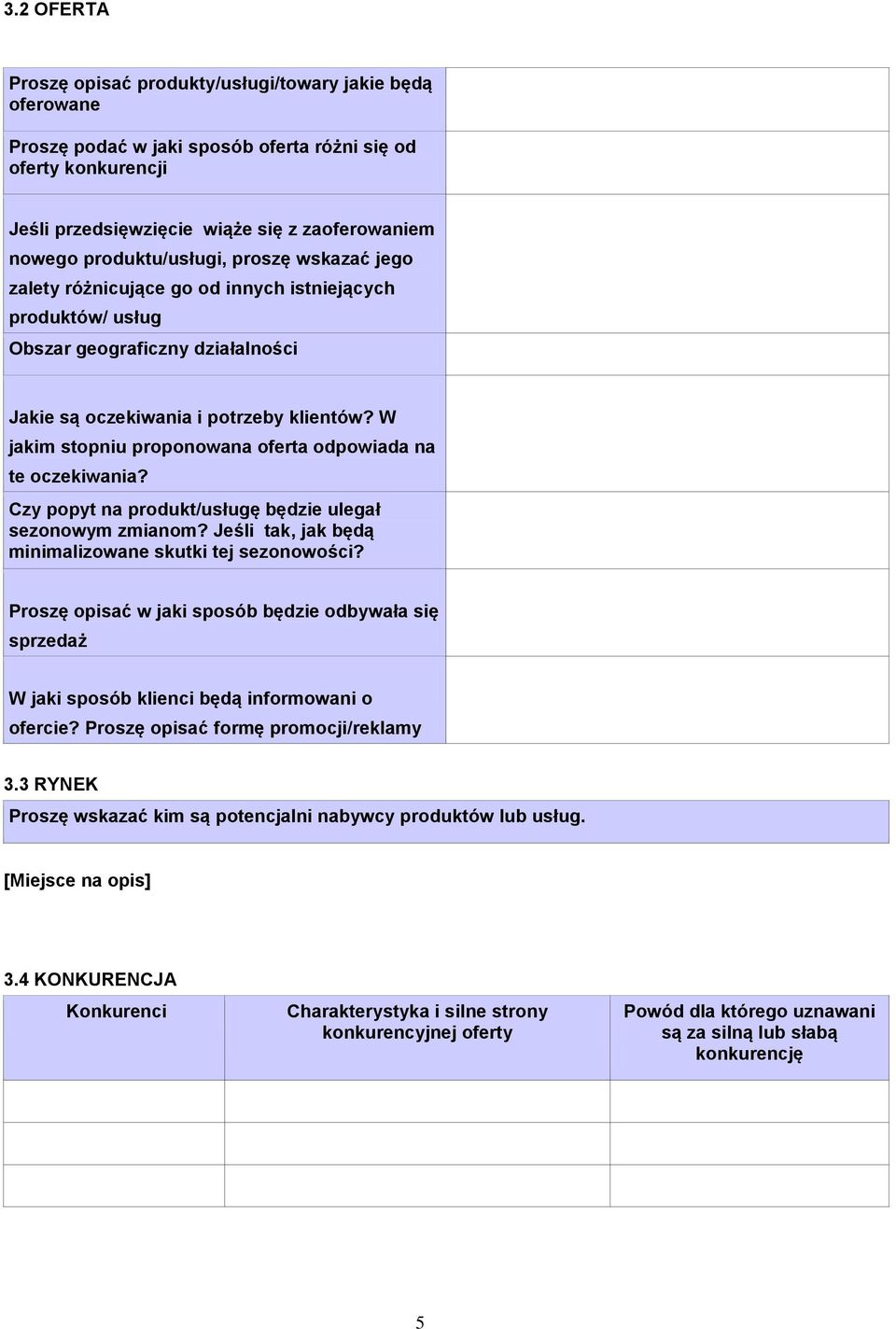 W jakim stopniu proponowana oferta odpowiada na te oczekiwania? Czy popyt na produkt/usługę będzie ulegał sezonowym zmianom? Jeśli tak, jak będą minimalizowane skutki tej sezonowości?