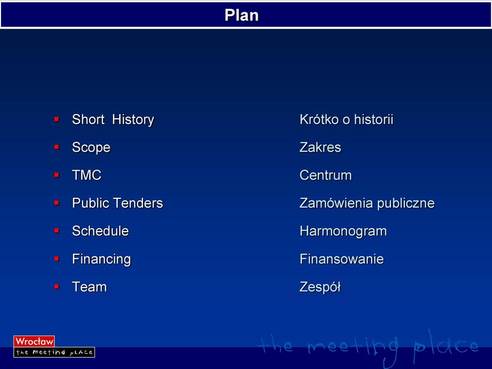 Tenders Zamówienia publiczne Schedule