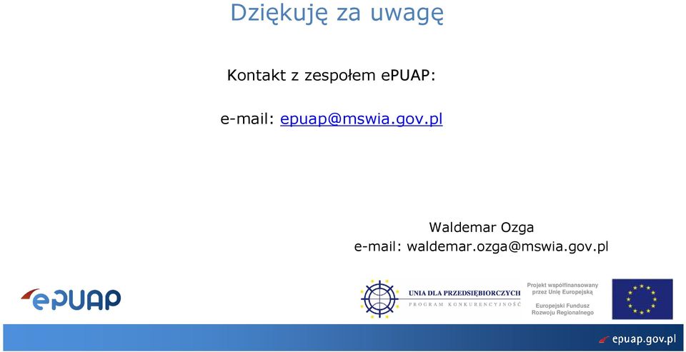 gov.pl Waldemar Ozga e-mail: