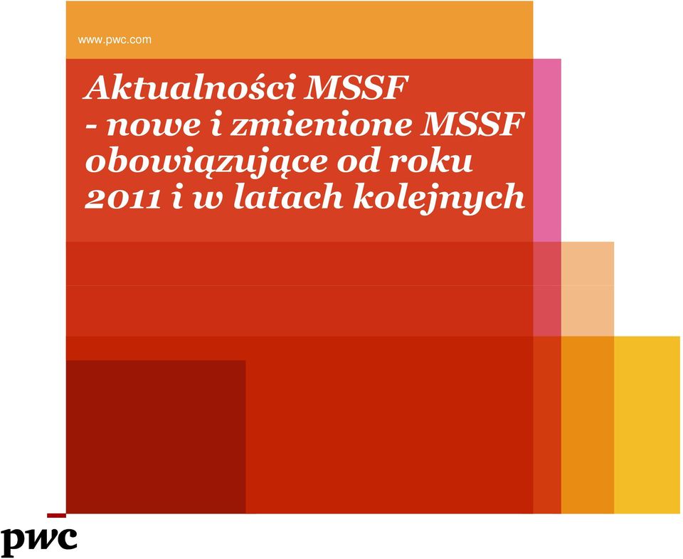 nowe i zmienione MSSF