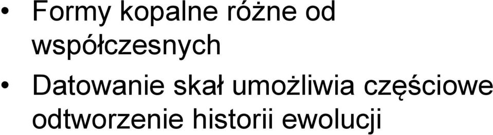 Datowanie względne ewolucji