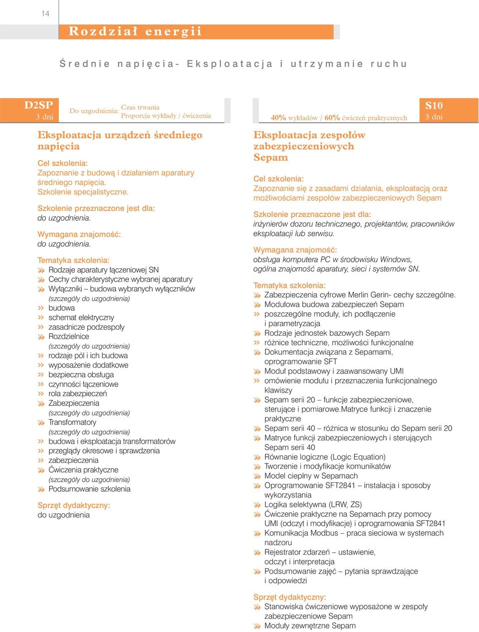 do uzgodnienia.