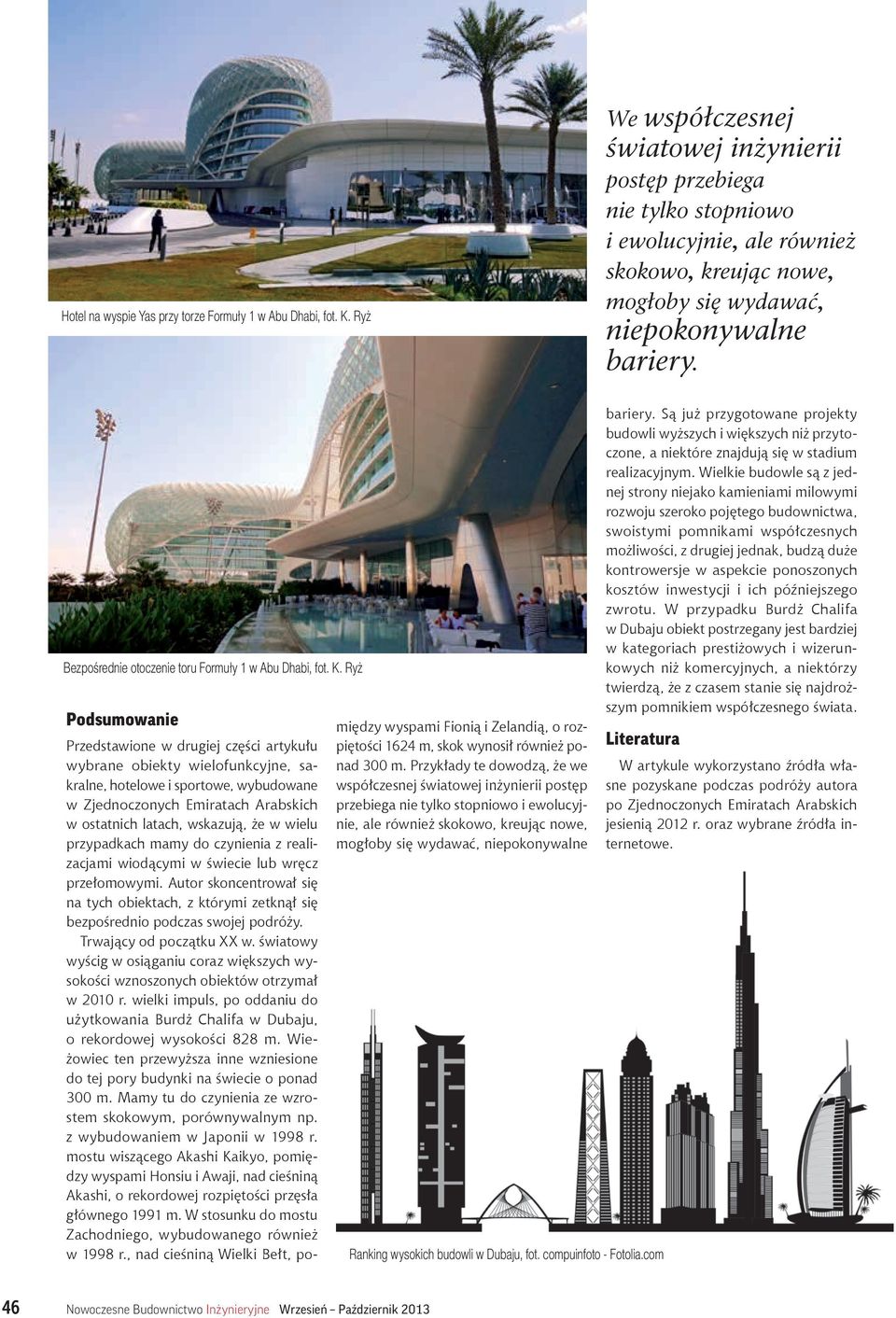 Bezpośrednie otoczenie toru Formuły 1 w Abu Dhabi, fot. K.