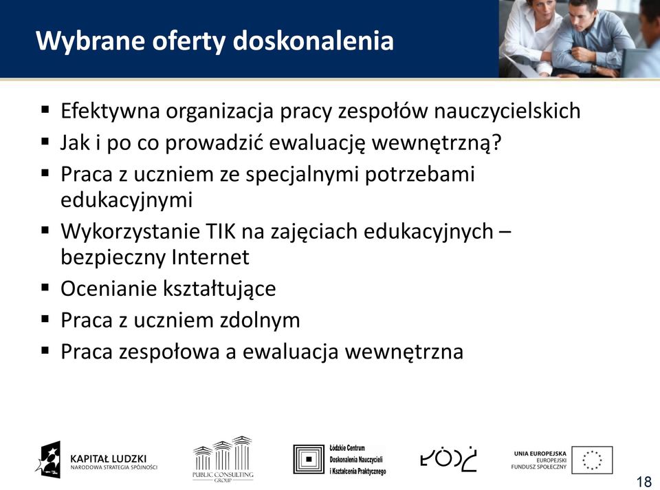 Praca z uczniem ze specjalnymi potrzebami edukacyjnymi Wykorzystanie TIK na