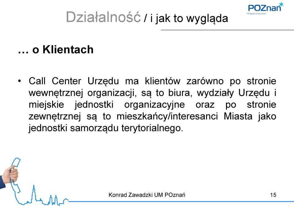 miejskie jednostki organizacyjne oraz po stronie zewnętrznej są to