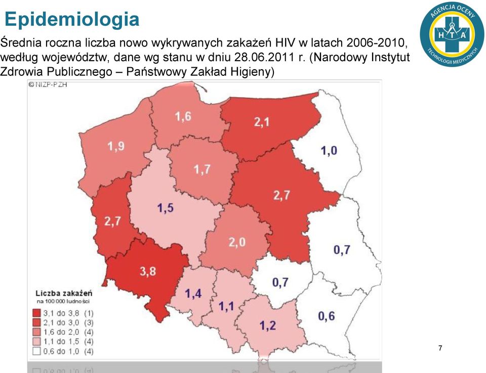 województw, dane wg stanu w dniu 28.06.2011 r.