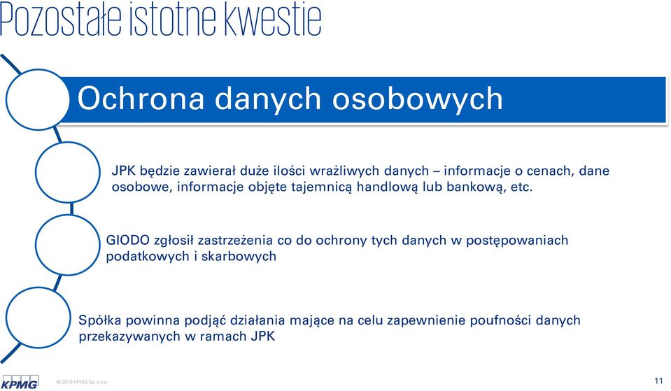 GIODO zgłosił zastrzeżenia co do ochrony tych danych w postępowaniach podatkowych i skarbowych Spółka