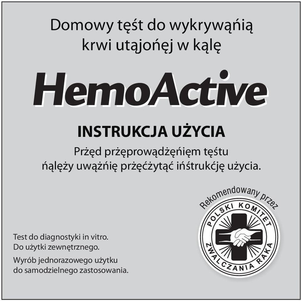 instrukcje u ycia. Test do diagnostyki in vitro.