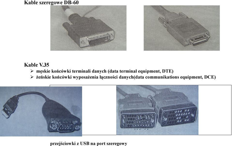 equipment, DTE) żeńskie końcówki wyposażenia