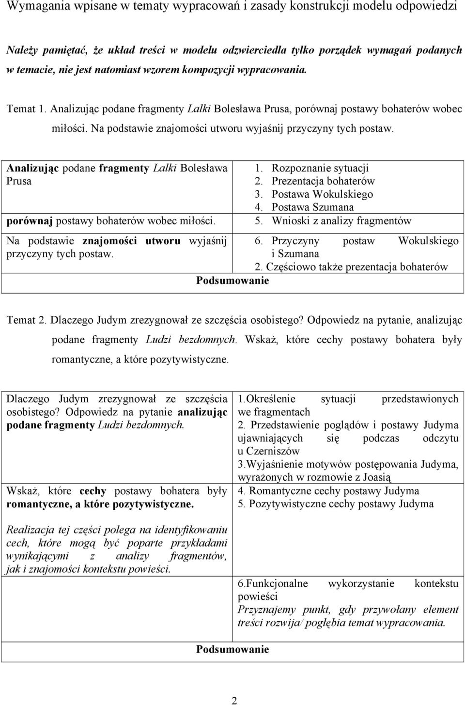 Analizując podane fragmenty Lalki Bolesława Prusa porównaj postawy bohaterów wobec miłości. 1. Rozpoznanie sytuacji 2. Prezentacja bohaterów 3. Postawa Wokulskiego 4. Postawa Szumana 5.