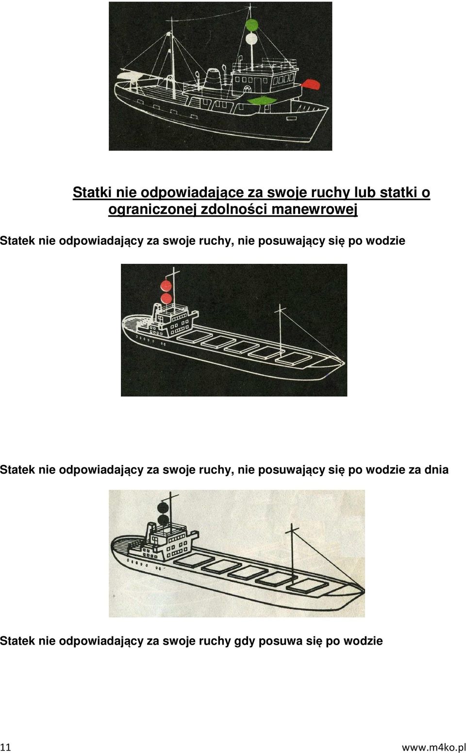 wodzie Statek nie odpowiadający za swoje ruchy, nie posuwający się po wodzie