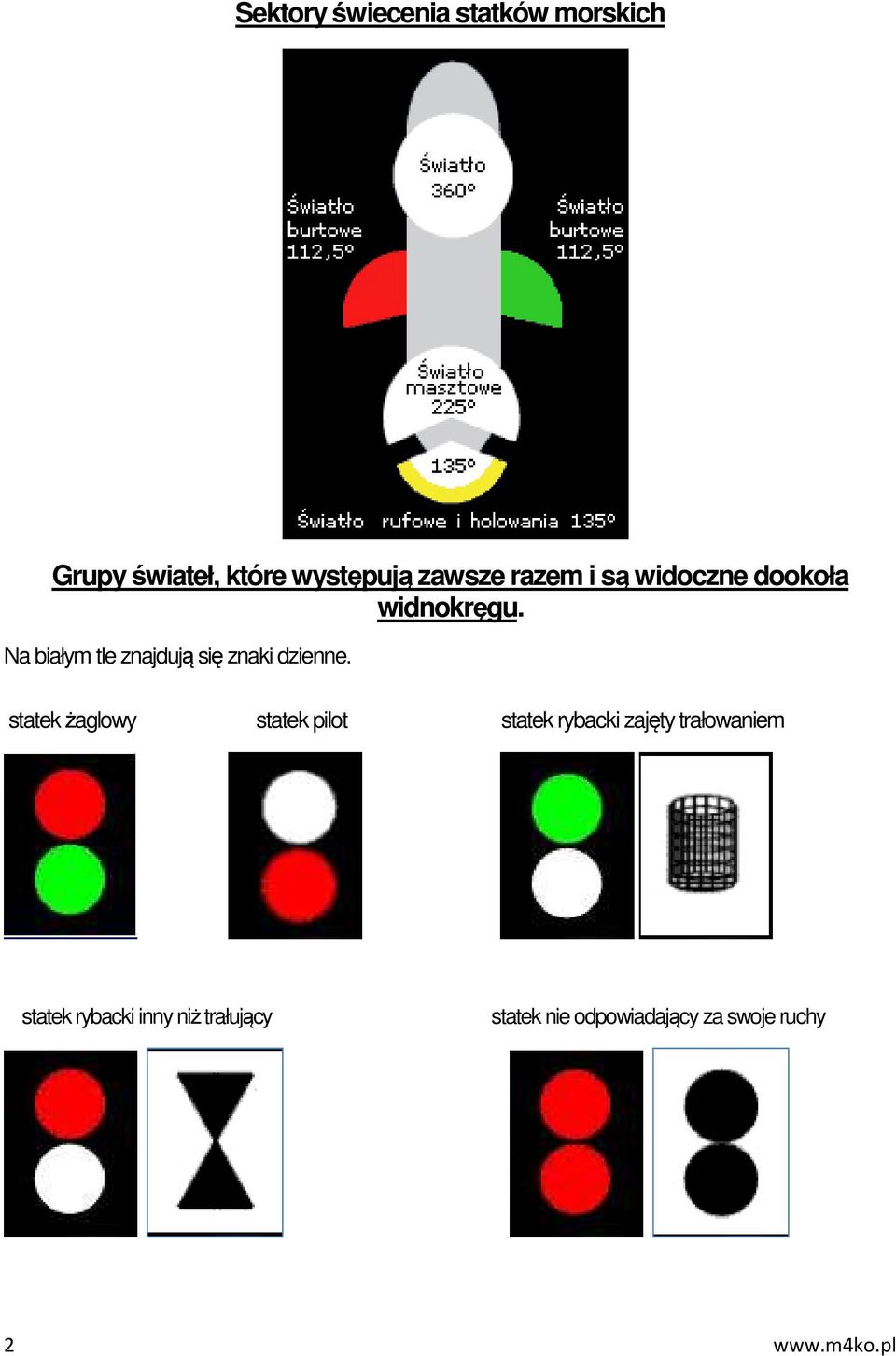 Na białym tle znajdują się znaki dzienne.