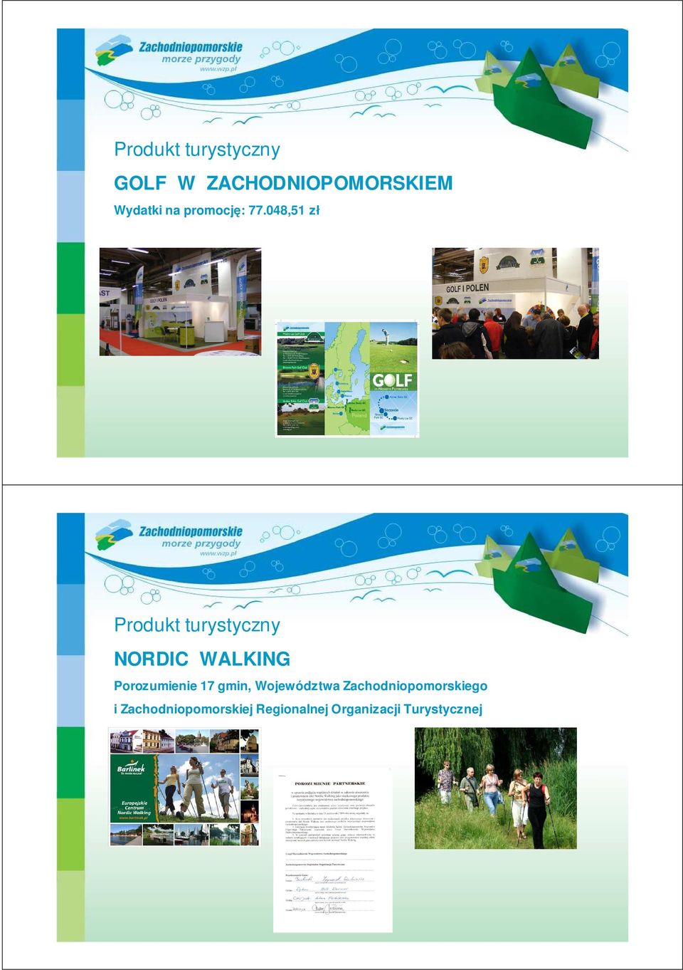 048,51 zł Produkt turystyczny NORDIC WALKING Porozumienie