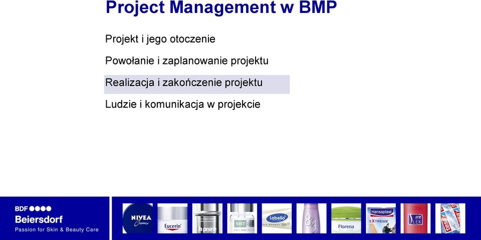 zaplanowanie projektu Realizacja i