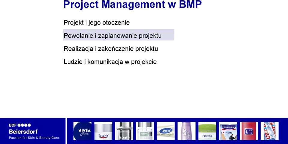 zaplanowanie projektu Realizacja i