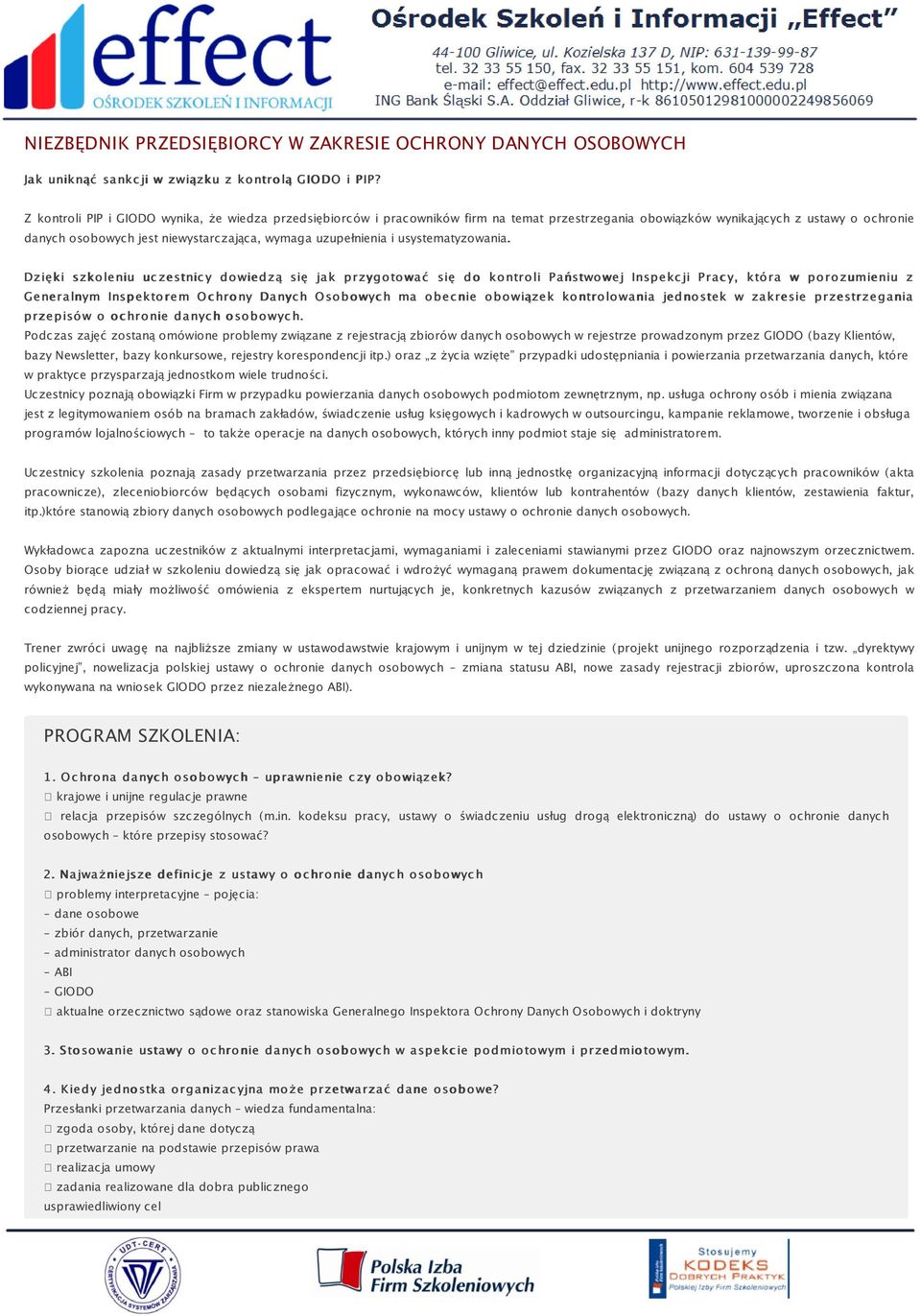 uzupełnienia i usystematyzowania.