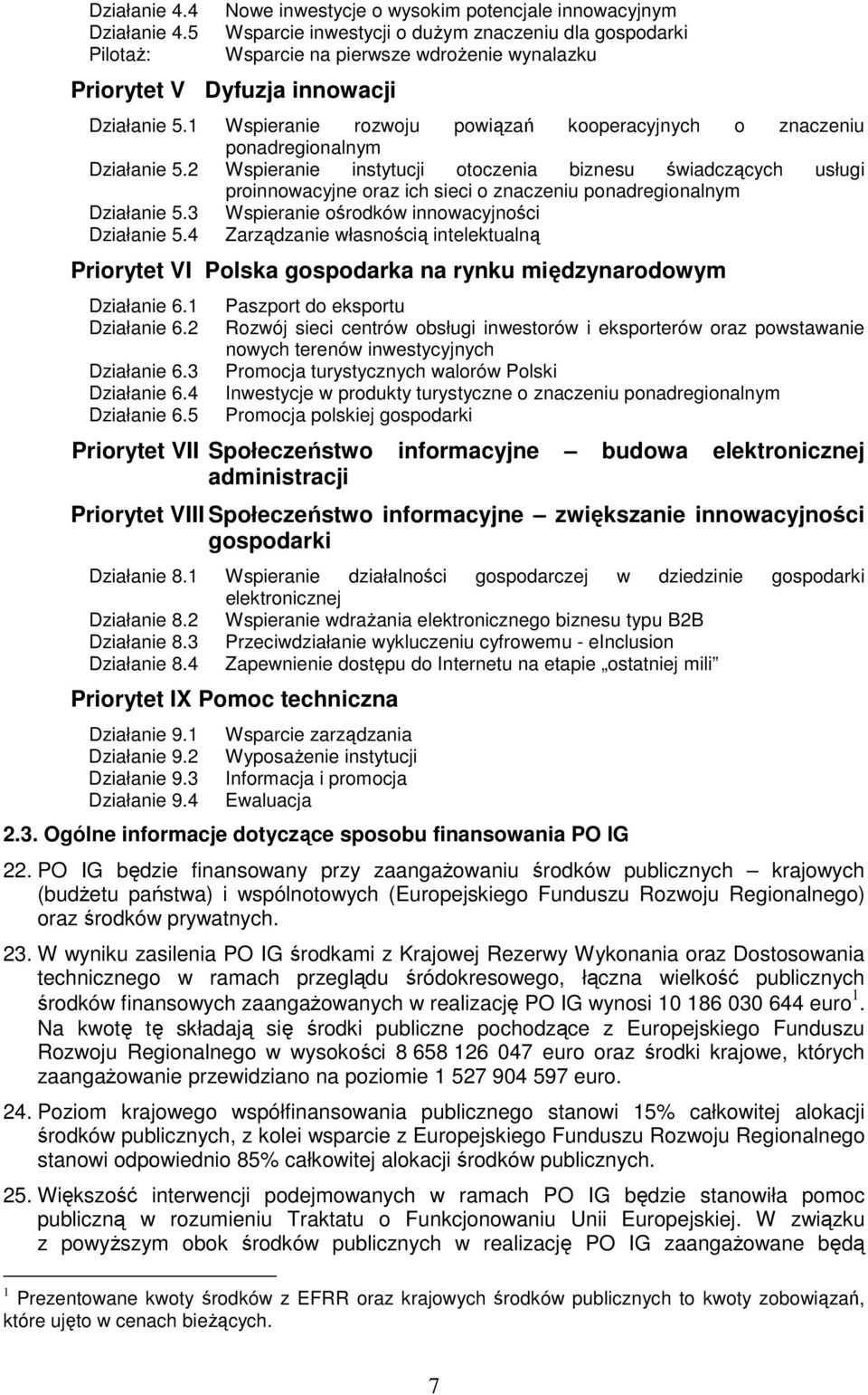 1 Wspieranie rozwoju powiązań kooperacyjnych o znaczeniu ponadregionalnym Działanie 5.