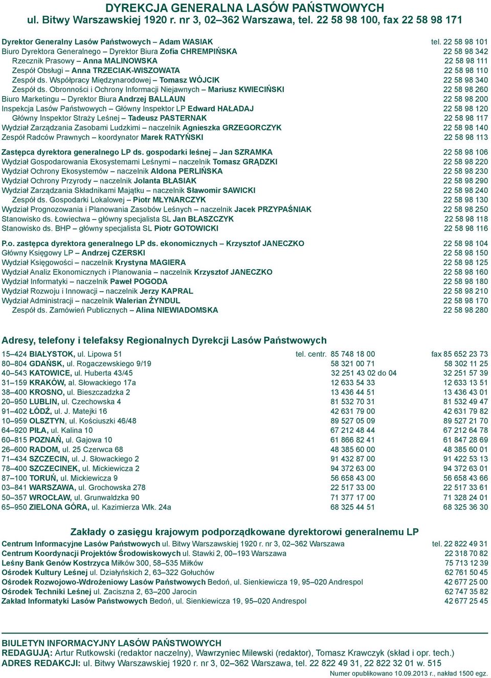 Współpracy Międzynarodowej Tomasz WÓJCIK 22 58 98 340 Zespół ds.