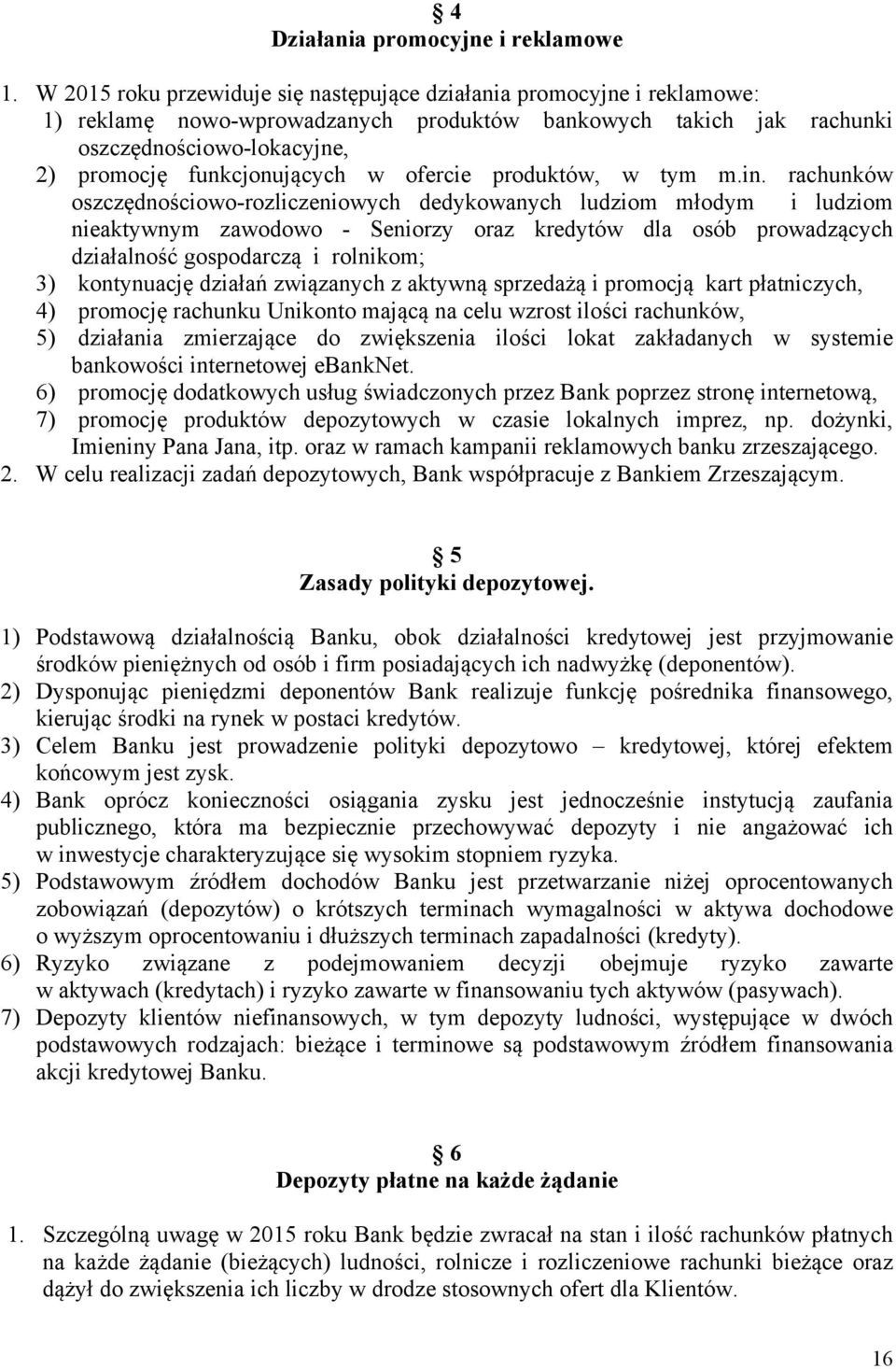 ofercie produktów, w tym m.in.