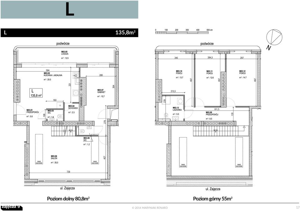 Poziom górny 55m2